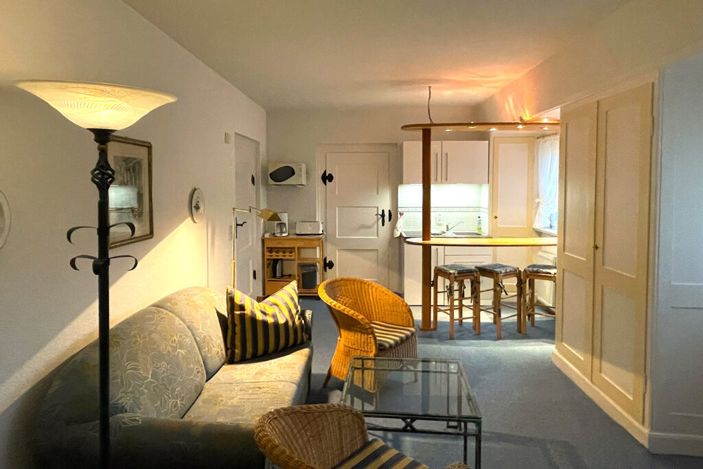 Ferienwohnung Rudelsburg Wohnzimmer